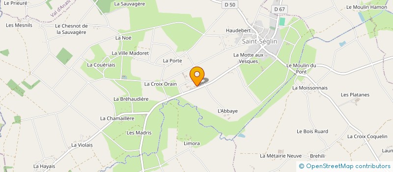 localisation de l'entreprise MADAME MADELEINE BOUREL à SAINT-SEGLIN