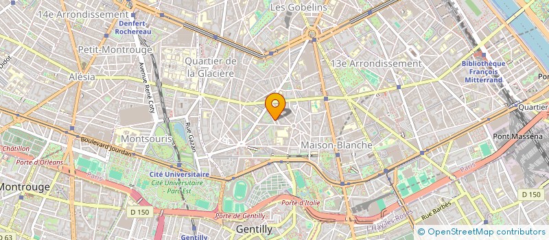 localisation de l'entreprise MADAME MADELEINE BOURREL  PARIS