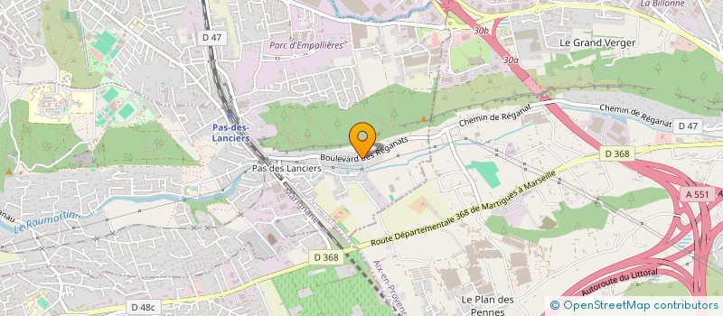 localisation de l'entreprise MADAME MADELEINE BOUSQUET  SAINT-VICTORET