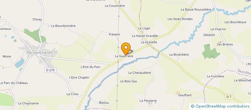 localisation de l'entreprise MADAME MADELEINE BRARD à PERVENCHERES