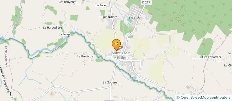 localisation de l'entreprise MADAME MADELEINE BRARD à SAINT-CLAIR-DE-HALOUZE