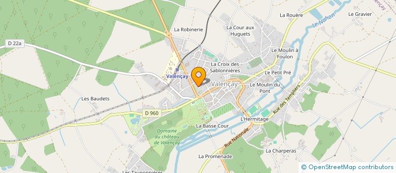localisation de l'entreprise MADAME MADELEINE BRICON à VALENCAY