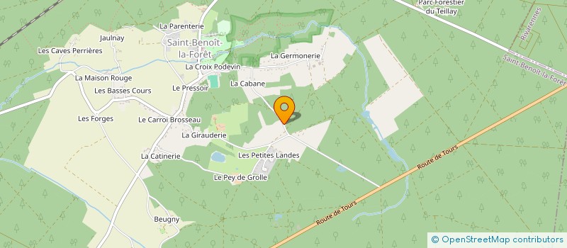 localisation de l'entreprise MADAME MADELEINE BRILLAULT  COUZIERS