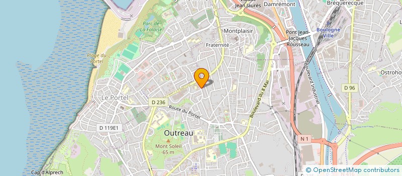 localisation de l'entreprise MADAME MADELEINE BRIMEUX  OUTREAU