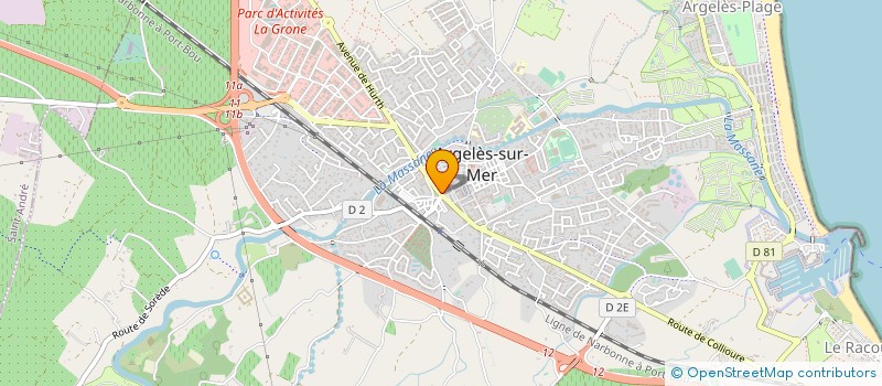 localisation de l'entreprise MADAME MADELEINE BRIQUEU à ARGELES-SUR-MER