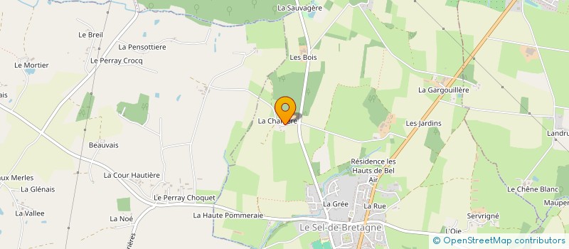 localisation de l'entreprise MADAME MADELEINE BROSSAIS  LE SEL-DE-BRETAGNE