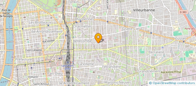 localisation de l'entreprise MADAME MADELEINE BURDIN à VILLEURBANNE