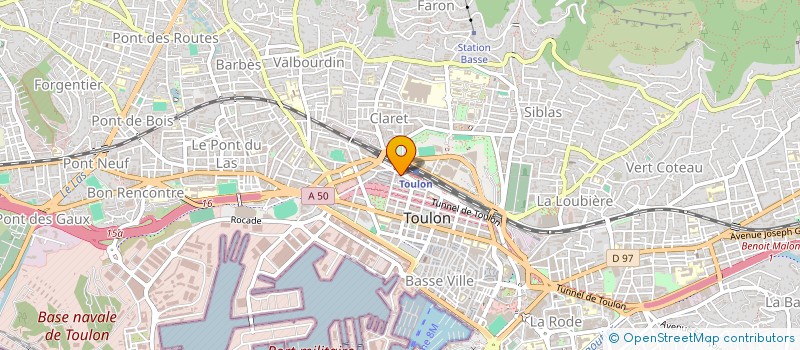 localisation de l'entreprise MADAME MADELEINE CAGNART  TOULON