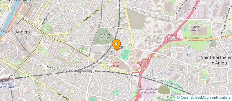 localisation de l'entreprise MADAME MADELEINE CANSELIER à ANGERS