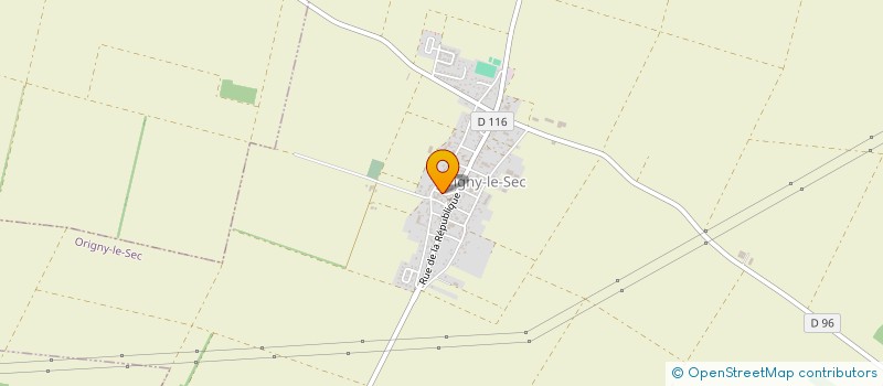 localisation de l'entreprise MADAME MADELEINE CAZE  ORIGNY-LE-SEC