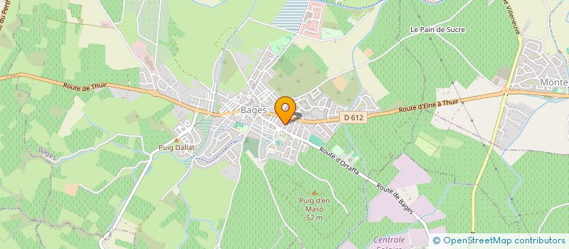 localisation de l'entreprise MADAME MADELEINE CAZES  BAGES