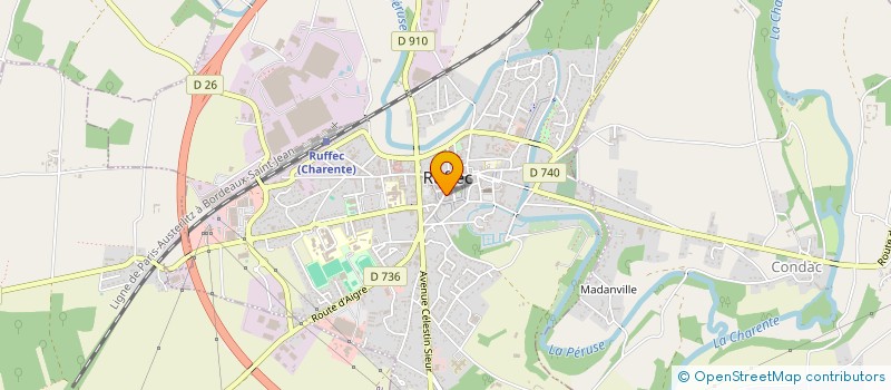 localisation de l'entreprise MADAME MADELEINE CHADUC à RUFFEC