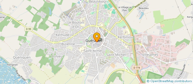 localisation de l'entreprise MADAME MADELEINE CHAIGNEAU  GUERANDE