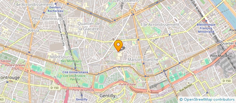 localisation de l'entreprise MADAME MADELEINE CHAUMONT  PARIS