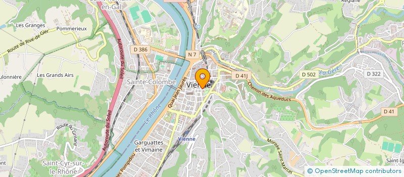 localisation de l'entreprise MADAME MADELEINE CHAUVET  VIENNE