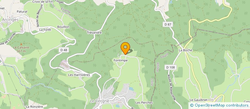 localisation de l'entreprise MADAME MADELEINE CHERVIER à LA GRESLE