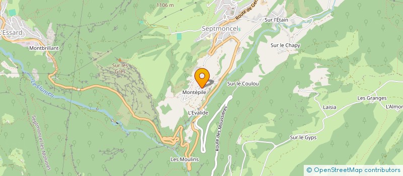 localisation de l'entreprise MADAME MADELEINE CHEVASSUS  SEPTMONCEL LES MOLUNES