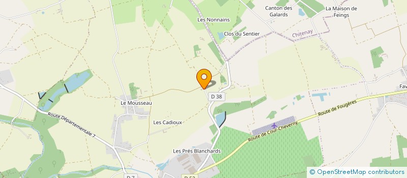 localisation de l'entreprise MADAME MADELEINE CHEVEAU  LE CONTROIS-EN-SOLOGNE