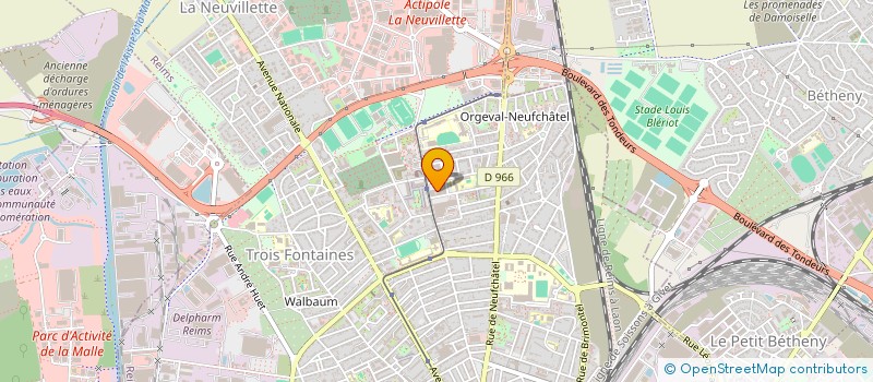 localisation de l'entreprise MADAME MADELEINE CHOUDJA TIAKO  REIMS