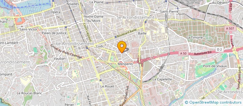 localisation de l'entreprise MADAME MADELEINE CIAVALDINI  MARSEILLE