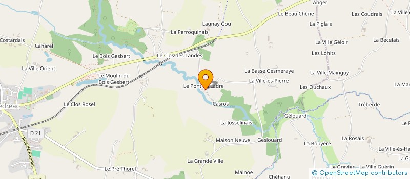 localisation de l'entreprise MADAME MADELEINE COMMEREUC  LANDUJAN