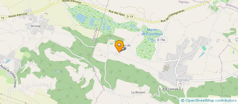 localisation de l'entreprise MADAME MADELEINE COTTIER  VIGNIEU