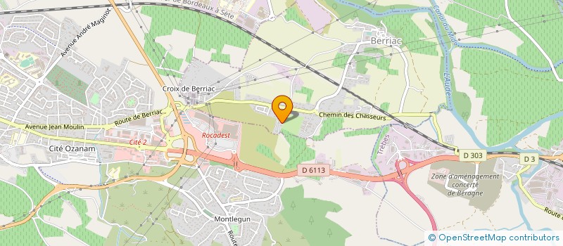 localisation de l'entreprise MADAME MADELEINE CREYGOLLES  BERRIAC