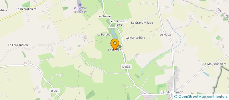 localisation de l'entreprise MADAME MADELEINE CROSNIER à PASSAIS VILLAGES
