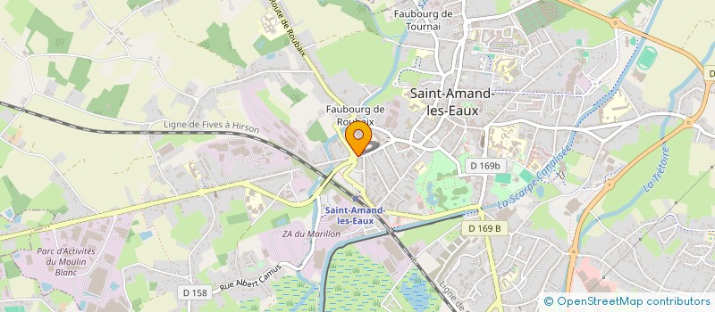 localisation de l'entreprise MADAME MADELEINE DANEL  SAINT-AMAND-LES-EAUX