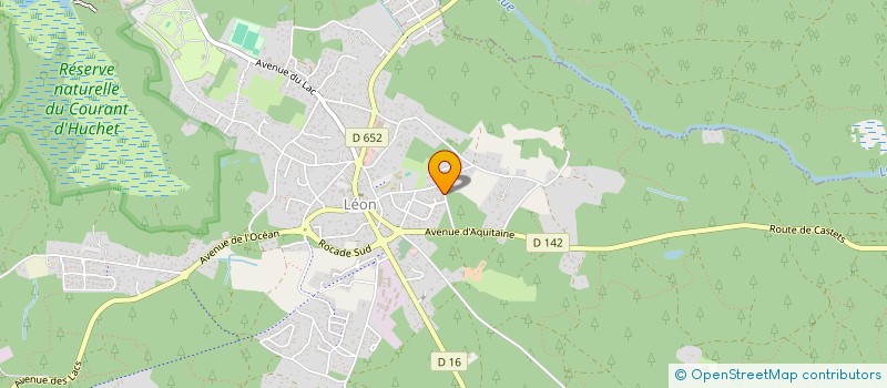 localisation de l'entreprise MADAME MADELEINE DARRICAU  LEON