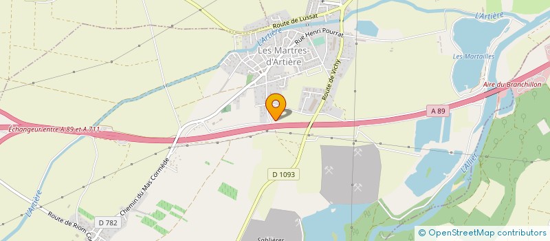 localisation de l'entreprise MADAME MADELEINE DAUPHIN  LES MARTRES-D'ARTIERE