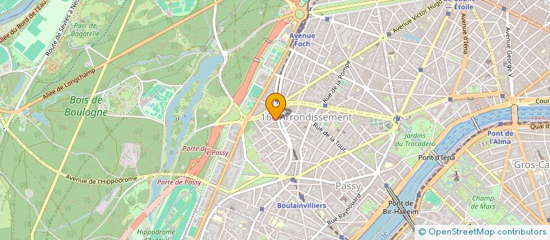 localisation de l'entreprise MADAME MADELEINE DE LONGEAUX  PARIS