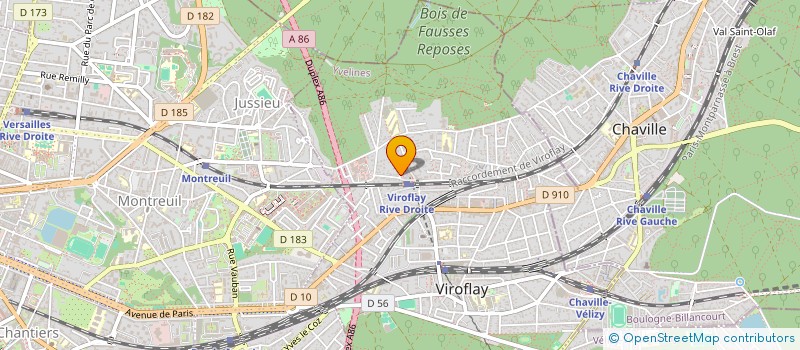 localisation de l'entreprise MADAME MADELEINE DE PARSCAU  VIROFLAY