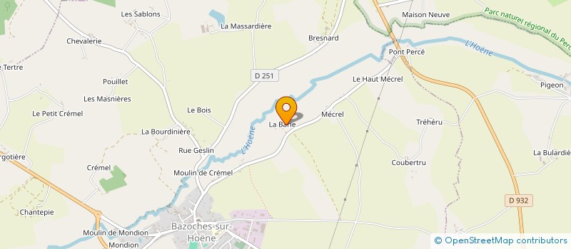 localisation de l'entreprise MADAME MADELEINE DEBRAY à BAZOCHES-SUR-HOENE