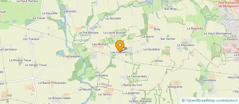 localisation de l'entreprise MADAME MADELEINE DEFIN  LA MEZIERE