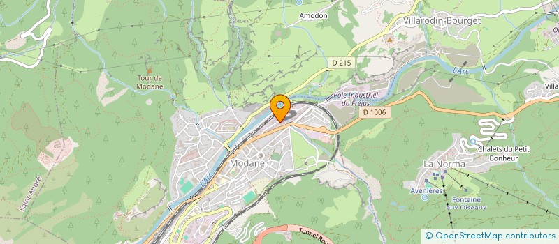 localisation de l'entreprise MADAME MADELEINE DELEGLISE  MODANE