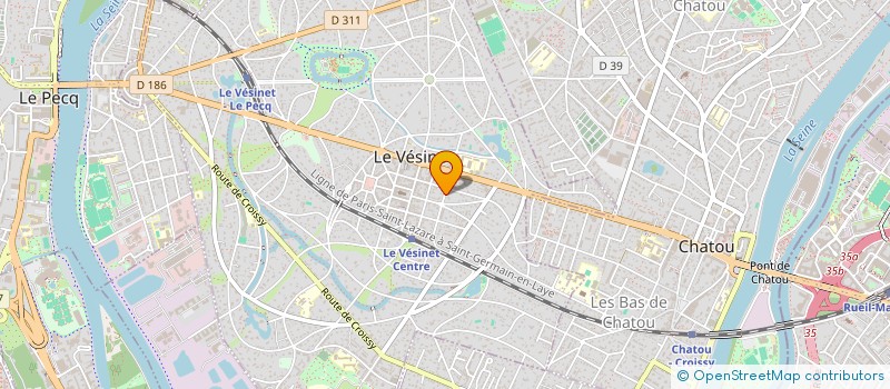 localisation de l'entreprise MADAME MADELEINE DELLA MONICA à LE VESINET