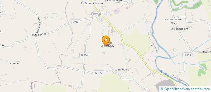 localisation de l'entreprise MADAME MADELEINE DESHAYES à DOMJEAN
