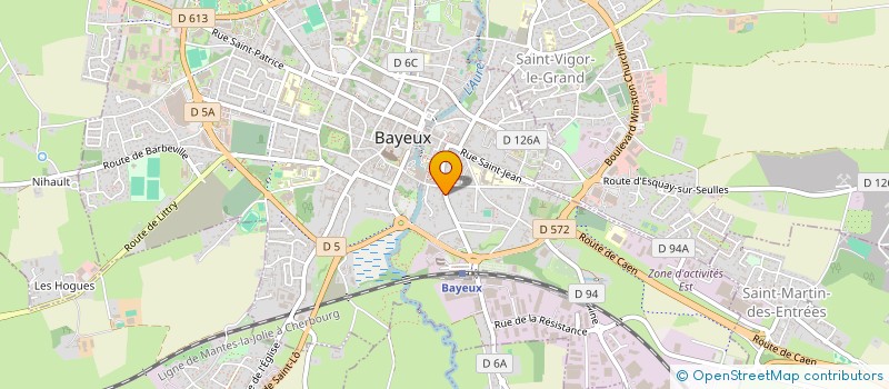 localisation de l'entreprise MADAME MADELEINE DESJARDINS  BAYEUX