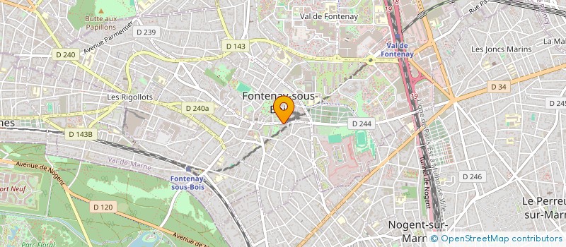 localisation de l'entreprise MADAME MADELEINE DIEUDONNE à FONTENAY-SOUS-BOIS