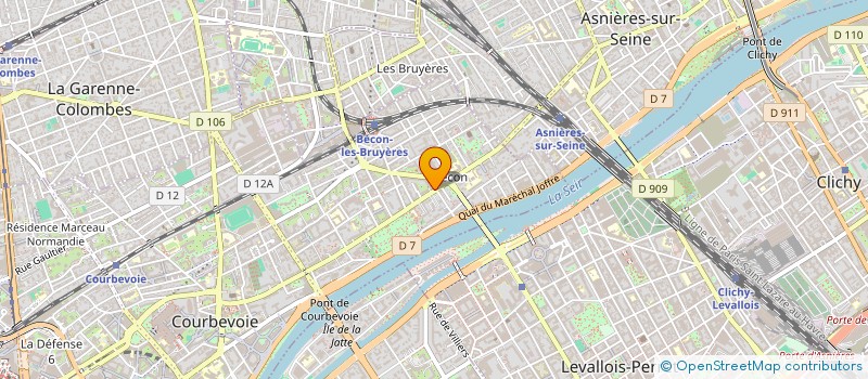 localisation de l'entreprise MADAME MADELEINE DORLEANS à COURBEVOIE