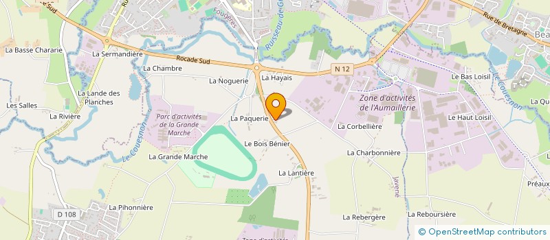 localisation de l'entreprise MADAME MADELEINE DOUAGLIN  SAINT-SAUVEUR-DES-LANDES