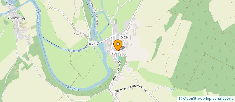 localisation de l'entreprise MADAME MADELEINE DROIT  SOING-CUBRY-CHARENTENAY