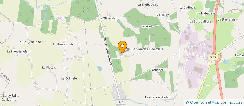 localisation de l'entreprise MADAME MADELEINE DUFILS  GRAND-FOUGERAY