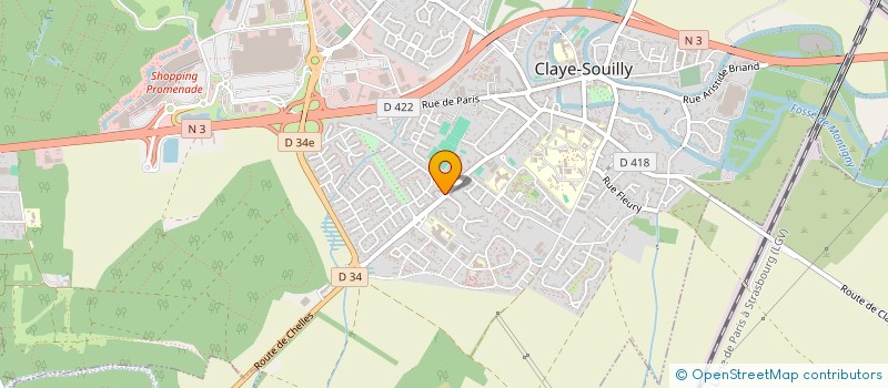 localisation de l'entreprise MADAME MADELEINE DURAND  CLAYE-SOUILLY