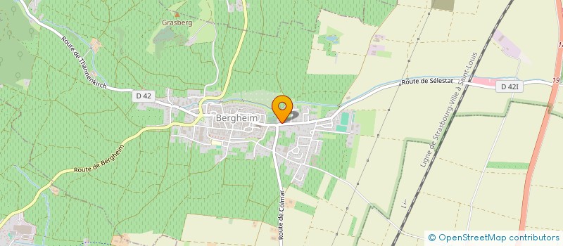 localisation de l'entreprise MADAME MADELEINE FALLER  BERGHEIM