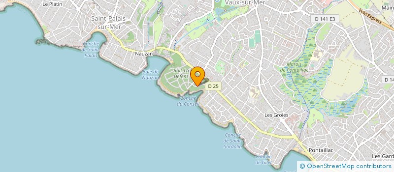 localisation de l'entreprise MADAME MADELEINE FAVRE  VAUX-SUR-MER