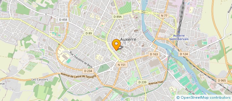 localisation de l'entreprise MADAME MADELEINE FAYOT à AUXERRE
