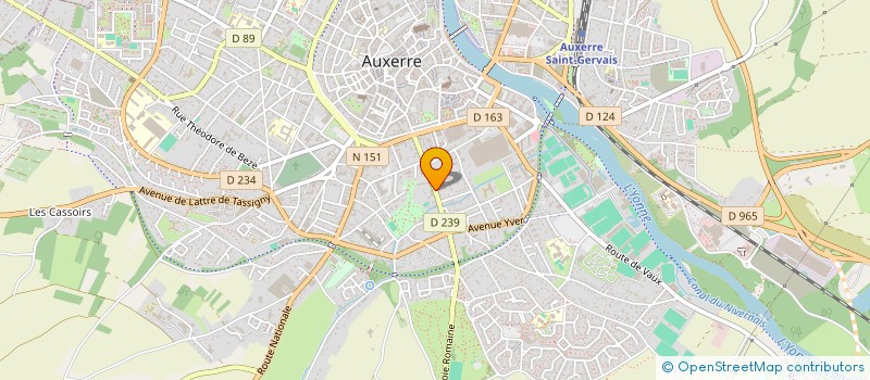 localisation de l'entreprise MADAME MADELEINE FEVRE à AUXERRE