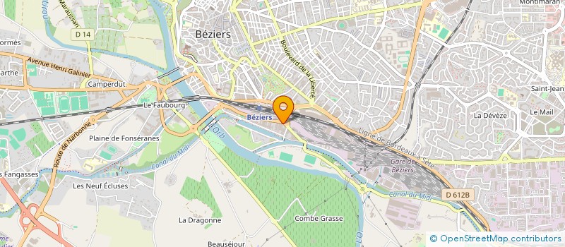 localisation de l'entreprise MADAME MADELEINE FOROT à BEZIERS